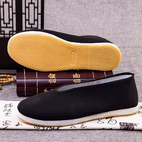 Classical Rubberized Cloth Sole Tai Chi Shoes [Big Sizes]