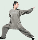 Custom Listing: Gray Taoist Uniform 100% Sheep Wool Material