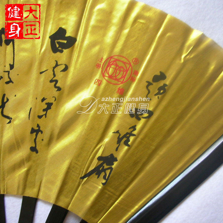 Tai Chi Fan Black and Gold - Wudang Store