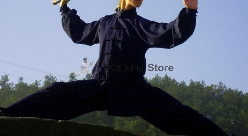 Dark Blue Tai Chi Uniform - Wudang Store