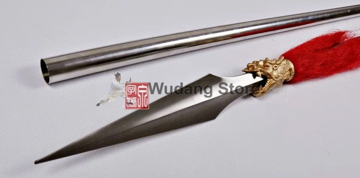 Dragon Head Stainless Steel Qiang - Wudang Store